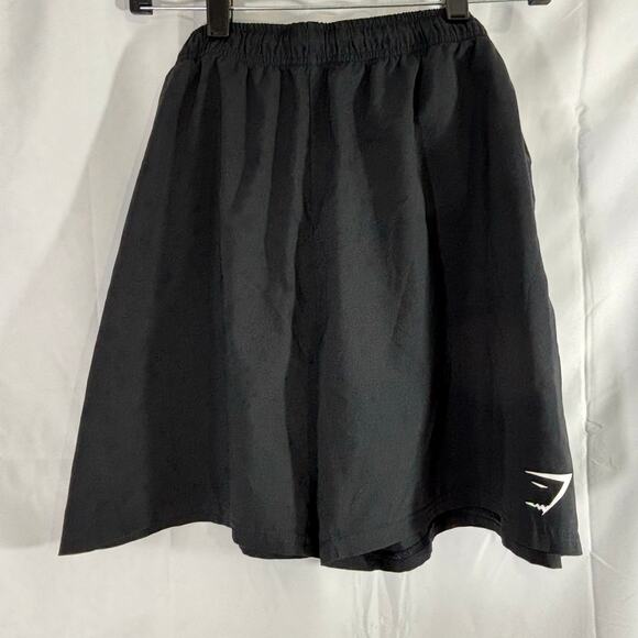 Gymshark Women’s Plus Fit Pintuck Shorts HT3 Black Size XXXL - Picture 2 of 4